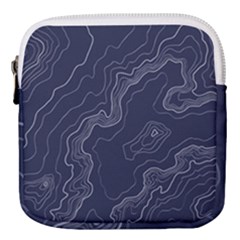 Topography Map Mini Square Pouch by goljakoff