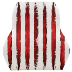 Red Stripes Car Seat Back Cushion  by goljakoff