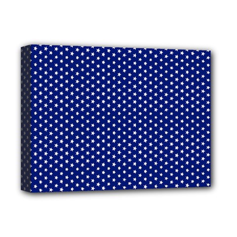 Stars Blue Ink Deluxe Canvas 16  X 12  (stretched)  by goljakoff