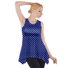 Stars Blue Ink Side Drop Tank Tunic by goljakoff