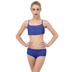 Stars Blue Ink Layered Top Bikini Set by goljakoff