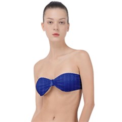 Stars Blue Ink Classic Bandeau Bikini Top  by goljakoff