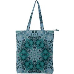 Blue Gem Double Zip Up Tote Bag by LW323