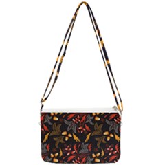 Folk Floral Pattern  Abstract Flowers Surface Design  Seamless Pattern Double Gusset Crossbody Bag by Eskimos