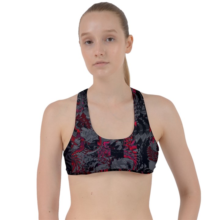 Gates Of Hell Criss Cross Racerback Sports Bra