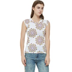 Flowers Pattern Women s Raglan Cap Sleeve Tee by UniqueThings