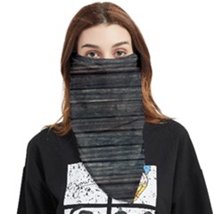Wooden Linear Geometric Design Face Covering Bandana (triangle) by dflcprintsclothing