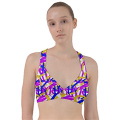 Colored Stripes Sweetheart Sports Bra by UniqueThings