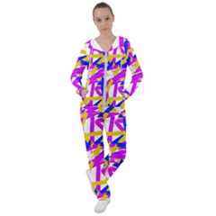 Colored Stripes Women s Tracksuit by UniqueThings