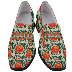 Rose Ornament Women s Chunky Heel Loafers by SychEva