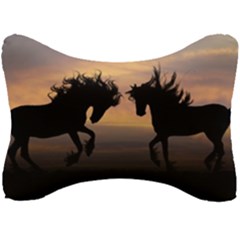 Evening Horses Seat Head Rest Cushion by LW323