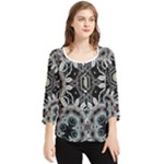 Design C1 Chiffon Quarter Sleeve Blouse