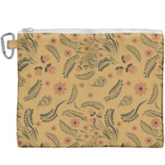 Folk Floral Pattern  Flowers Abstract Surface Design  Seamless Pattern Canvas Cosmetic Bag (xxxl) by Eskimos