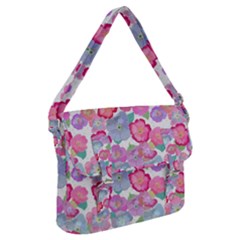 Bright, Joyful Flowers Buckle Messenger Bag by SychEva