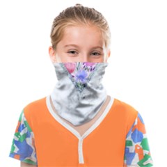 Minimal Pink Floral Marble A Face Covering Bandana (kids)