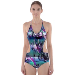 Technophile s Bane Cut-out One Piece Swimsuit by MRNStudios