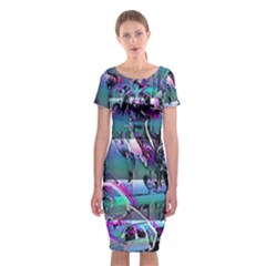 Technophile s Bane Classic Short Sleeve Midi Dress by MRNStudios