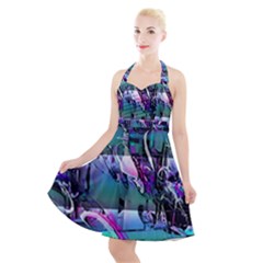 Technophile s Bane Halter Party Swing Dress  by MRNStudios