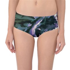 Abstract Wannabe Mid-waist Bikini Bottoms by MRNStudios
