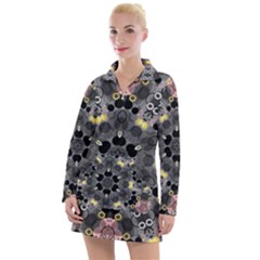 Abstract Geometric Kaleidoscope Women s Long Sleeve Casual Dress by alllovelyideas