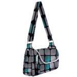 Pattern Abstrat Geometric Blue Grey Multipack Bag
