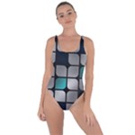 Pattern Abstrat Geometric Blue Grey Bring Sexy Back Swimsuit