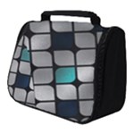 Pattern Abstrat Geometric Blue Grey Full Print Travel Pouch (Small)