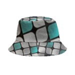 Pattern Abstrat Geometric Blue Grey Inside Out Bucket Hat