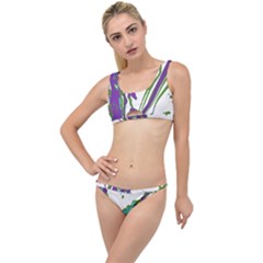 Multicolored Abstract Print The Little Details Bikini Set by dflcprintsclothing
