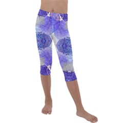 Underwater Vibes Kids  Lightweight Velour Capri Leggings  by gloriasanchez