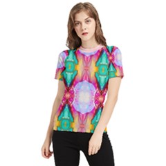 Colorful Abstract Painting E Women s Short Sleeve Rash Guard by gloriasanchez