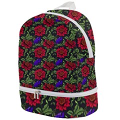 Spanish Passion Floral Pattern Zip Bottom Backpack by gloriasanchez