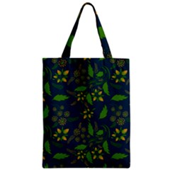 Folk Floral Art Pattern  Flowers Abstract Surface Design  Seamless Pattern Zipper Classic Tote Bag by Eskimos