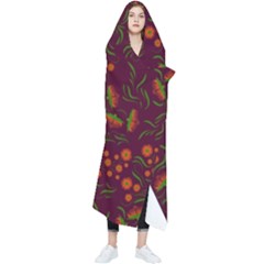 Folk Floral Art Pattern  Flowers Abstract Surface Design  Seamless Pattern Wearable Blanket by Eskimos