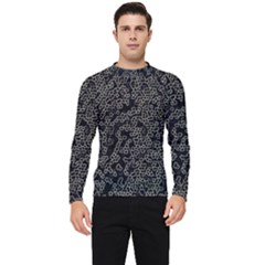 Neon Geometric Pattern Design Men s Long Sleeve Rash Guard by dflcprintsclothing