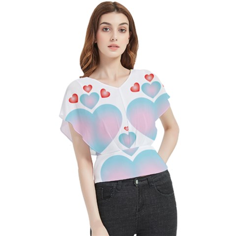 Hearth  Butterfly Chiffon Blouse by WELCOMEshop