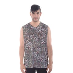 Modern Floral Collage Pattern Design Men s Basketball Tank Top by dflcprintsclothing