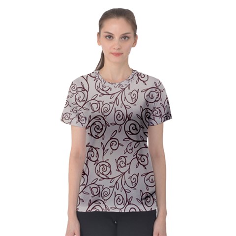 Curly Lines Women s Sport Mesh Tee by SychEva