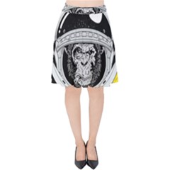 Spacemonkey Velvet High Waist Skirt by goljakoff