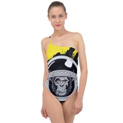 Spacemonkey Classic One Shoulder Swimsuit by goljakoff