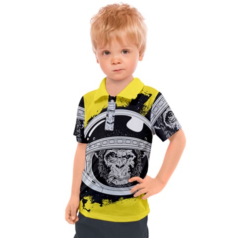 Spacemonkey Kids  Polo Tee by goljakoff