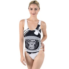 Spacemonkey High Leg Strappy Swimsuit by goljakoff