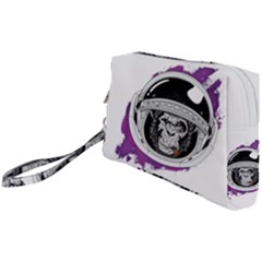 Purple Spacemonkey Wristlet Pouch Bag (small) by goljakoff