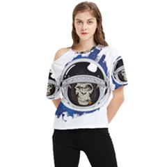 Spacemonkey One Shoulder Cut Out Tee by goljakoff