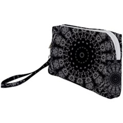 Gothic Mandala Wristlet Pouch Bag (small) by MRNStudios