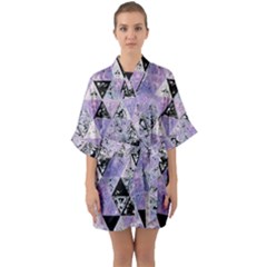 Candy Glass Half Sleeve Satin Kimono  by MRNStudios