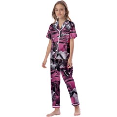 Brett Kids  Satin Short Sleeve Pajamas Set by MRNStudios