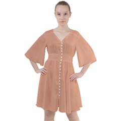 Coral Sands Boho Button Up Dress by FabChoice