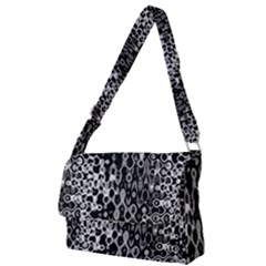 Black And White Modern Abstract Design Full Print Messenger Bag (s) by dflcprintsclothing