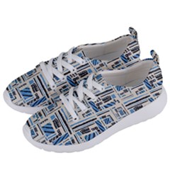 Ethnic Geometric Abstract Textured Art Women s Lightweight Sports Shoes by dflcprintsclothing